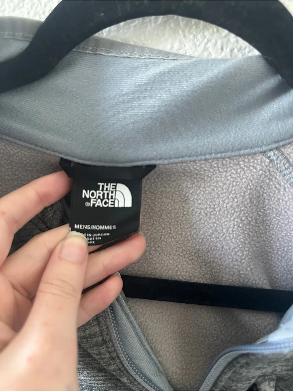 The North Face Men’s Heather Gray Full-Zip Fleece Jacket